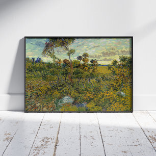 Vincent Van Gogh, Sunset At Montmajour Wall Decal