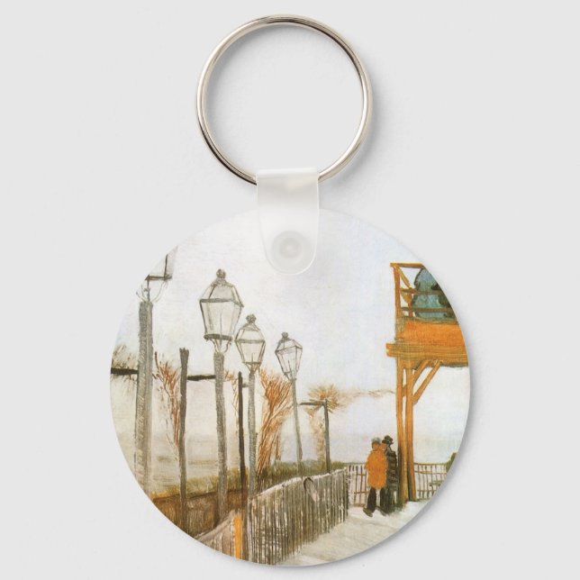 Vincent van Gogh - Terrace and Observation Deck Keychain (Front)