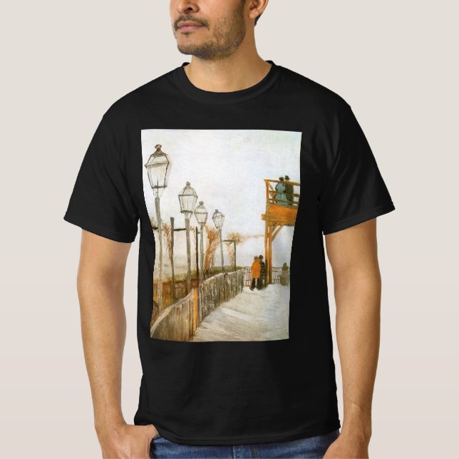 Vincent van Gogh - Terrace and Observation Deck T-Shirt (Front)