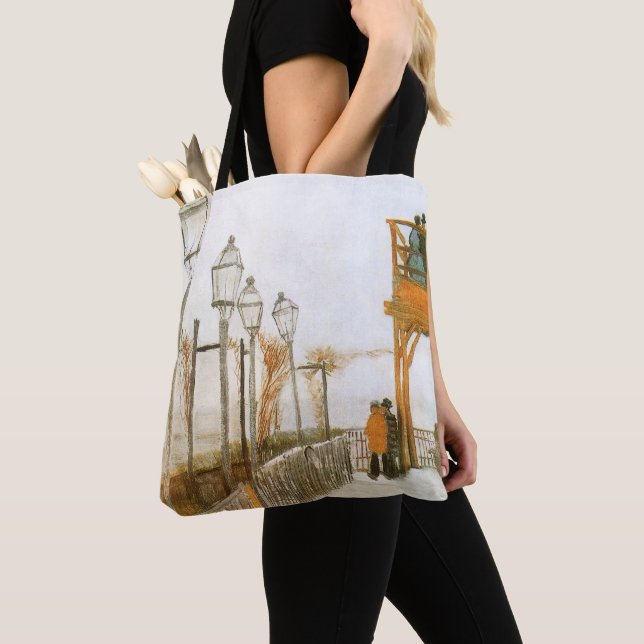 Vincent van Gogh - Terrace and Observation Deck Tote Bag (Close Up)