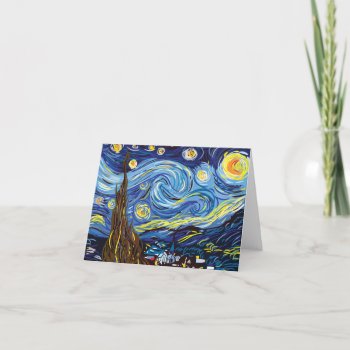 Vincent Van Gogh Thank You Card by dawnfx at Zazzle