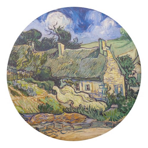 Vincent Van Gogh _ Thatched Cottages at Cordeville Eraser