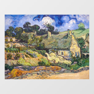 Vincent Van Gogh - Thatched Cottages at Cordeville Floor Decals