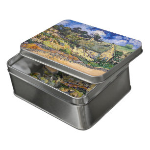 Vincent Van Gogh - Thatched Cottages at Cordeville Jigsaw Puzzle