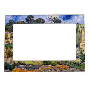 Vincent Van Gogh - Thatched Cottages at Cordeville Magnetic Frame