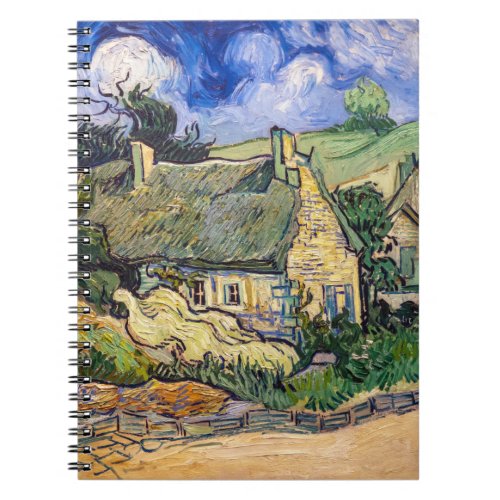 Vincent Van Gogh _ Thatched Cottages at Cordeville Notebook