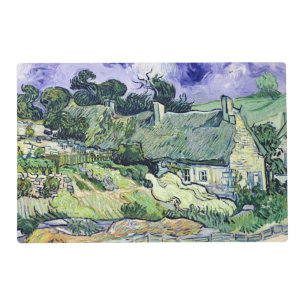Vincent van Gogh Thatched cottages at Cordeville Placemat