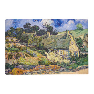 Vincent Van Gogh - Thatched Cottages at Cordeville Placemat