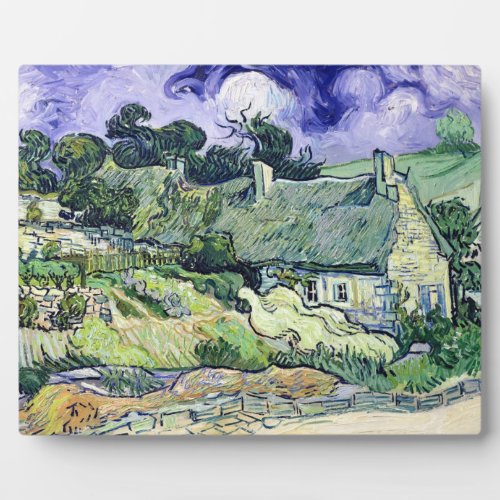Vincent van Gogh  Thatched cottages at Cordeville Plaque