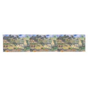 Vincent Van Gogh - Thatched Cottages at Cordeville Short Table Runner