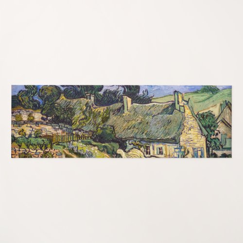 Vincent Van Gogh _ Thatched Cottages at Cordeville Yoga Mat