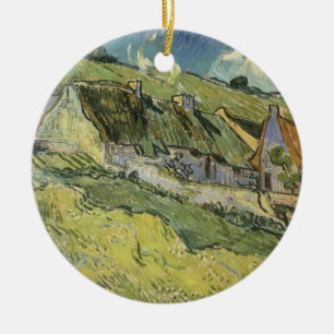 Vincent van Gogh - Thatched Cottages Ceramic Ornament