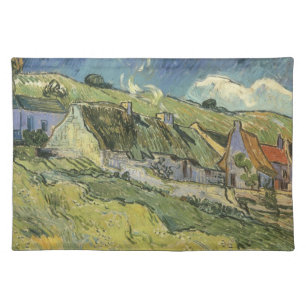 Vincent van Gogh - Thatched Cottages Cloth Placemat
