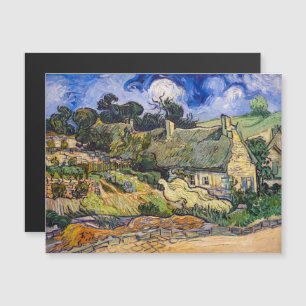 Vincent Van Gogh - Thatched Cottages Magnetic Card