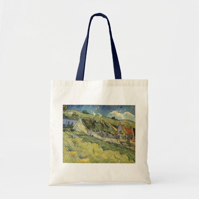 Vincent van Gogh - Thatched Cottages Tote Bag (Front)