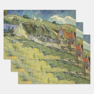 Vincent van Gogh - Thatched Cottages Wrapping Paper Sheets