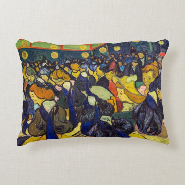 Vincent van Gogh - The ballroom at Arles Accent Pillow (Front)
