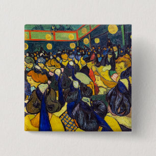 Vincent van Gogh - The ballroom at Arles Button