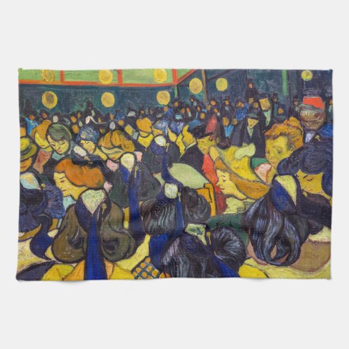 Vincent van Gogh _ The ballroom at Arles Kitchen Towel