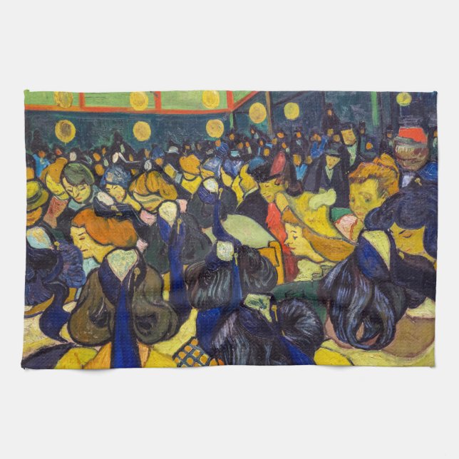 Vincent van Gogh - The ballroom at Arles Kitchen Towel (Horizontal)