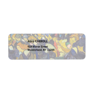 Vincent van Gogh - The ballroom at Arles Label