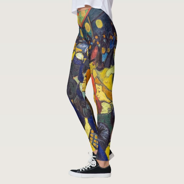 Vincent van Gogh - The ballroom at Arles Leggings (Left)