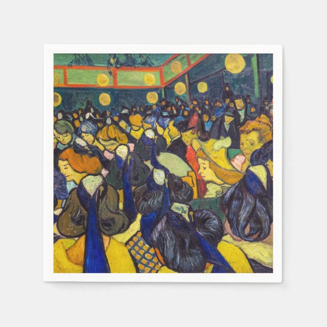 Vincent van Gogh - The ballroom at Arles Napkins (Front)