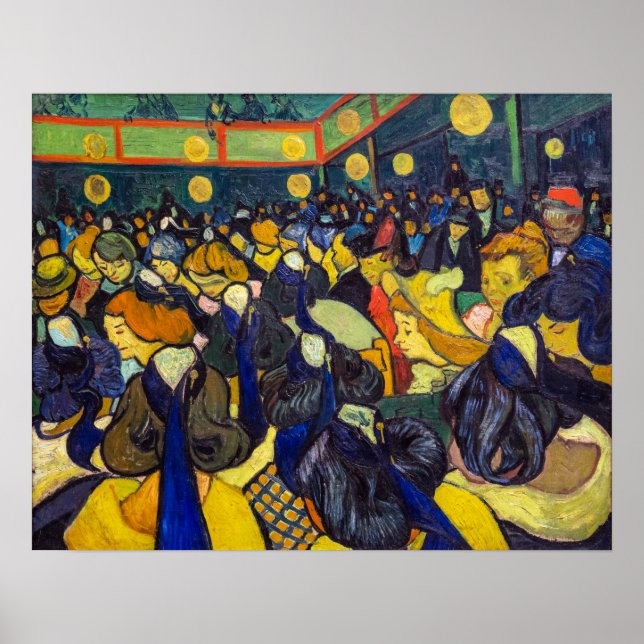 Vincent van Gogh - The ballroom at Arles Poster (Front)