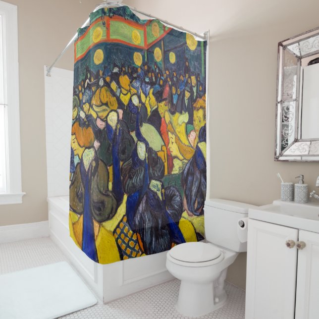 Vincent van Gogh - The ballroom at Arles Shower Curtain (In Situ)