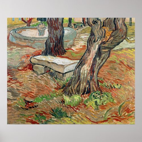 Vincent van Gogh  The Bench at Saint_Remy Poster