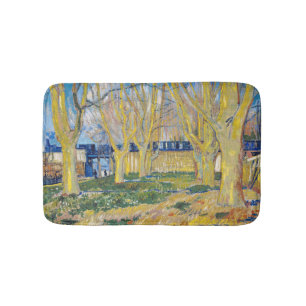 Vincent van Gogh - The Blue Train Bath Mat
