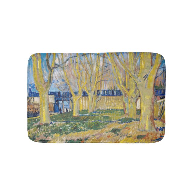 Vincent van Gogh - The Blue Train Bath Mat (Front)
