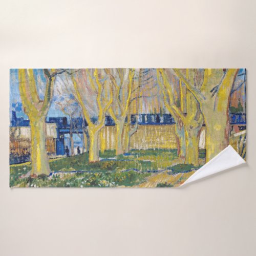 Vincent van Gogh _ The Blue Train Bath Towel Set