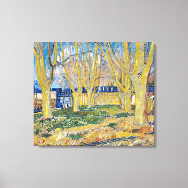 Vincent van Gogh - The Blue Train Canvas Print (Front)