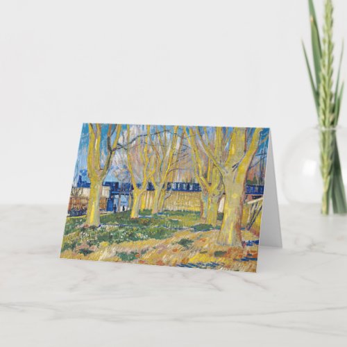 Vincent van Gogh _ The Blue Train Card