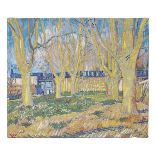 Vincent van Gogh _ The Blue Train Duvet Cover