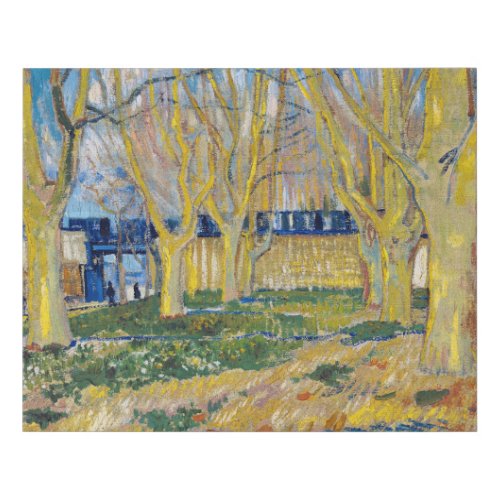 Vincent van Gogh _ The Blue Train Faux Canvas Print