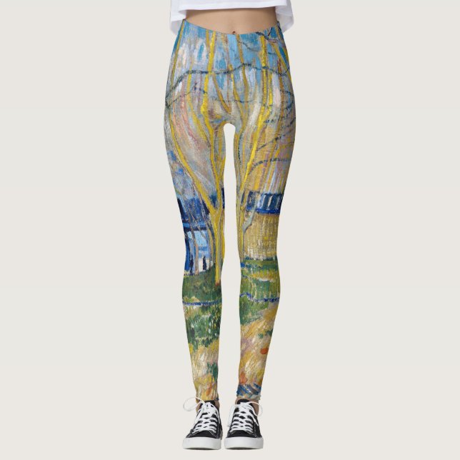 Vincent van Gogh - The Blue Train Leggings (Front)