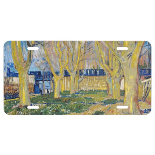 Vincent van Gogh _ The Blue Train License Plate