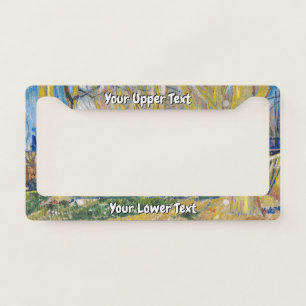 Vincent van Gogh - The Blue Train License Plate Frame