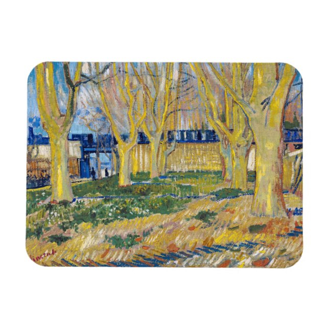 Vincent van Gogh - The Blue Train Magnet (Horizontal)