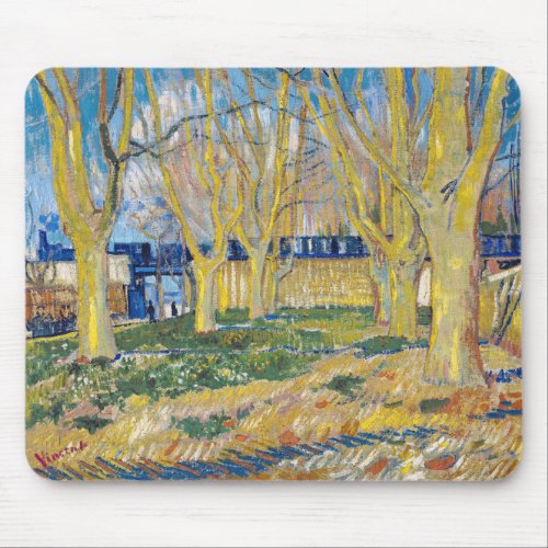 Vincent van Gogh _ The Blue Train Mouse Pad