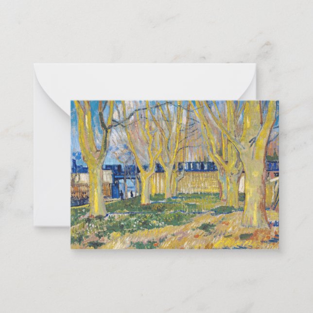 Vincent van Gogh - The Blue Train Note Card (Front)
