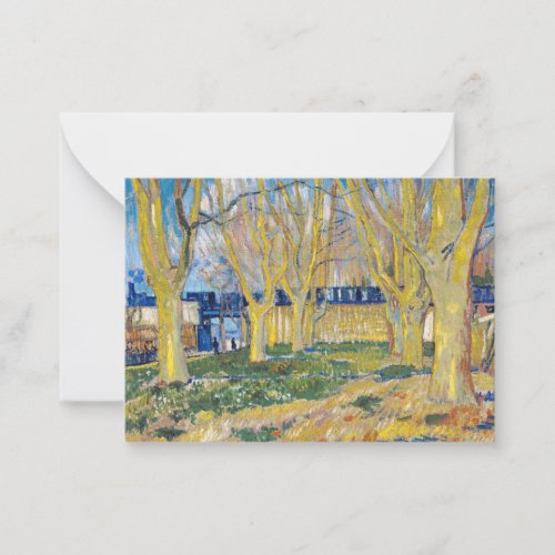 Vincent van Gogh _ The Blue Train Note Card