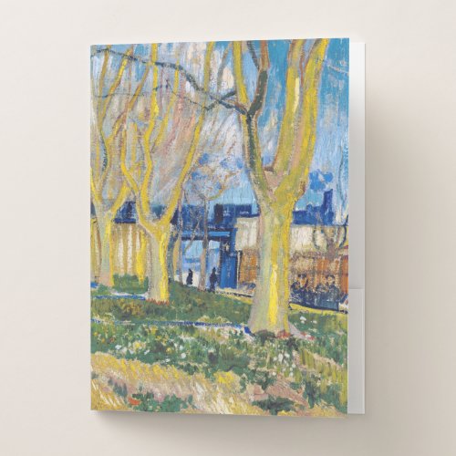 Vincent van Gogh _ The Blue Train Pocket Folder