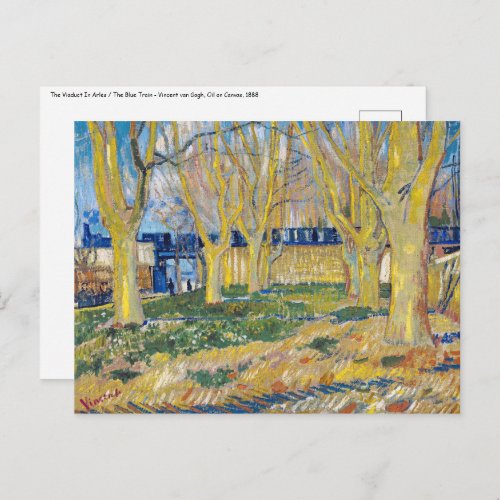 Vincent van Gogh _ The Blue Train Postcard