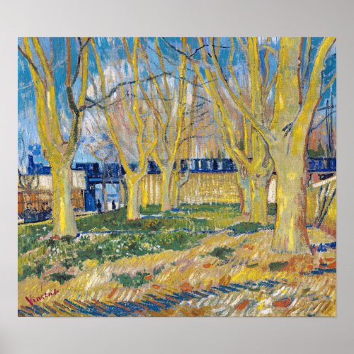 Vincent van Gogh _ The Blue Train Poster