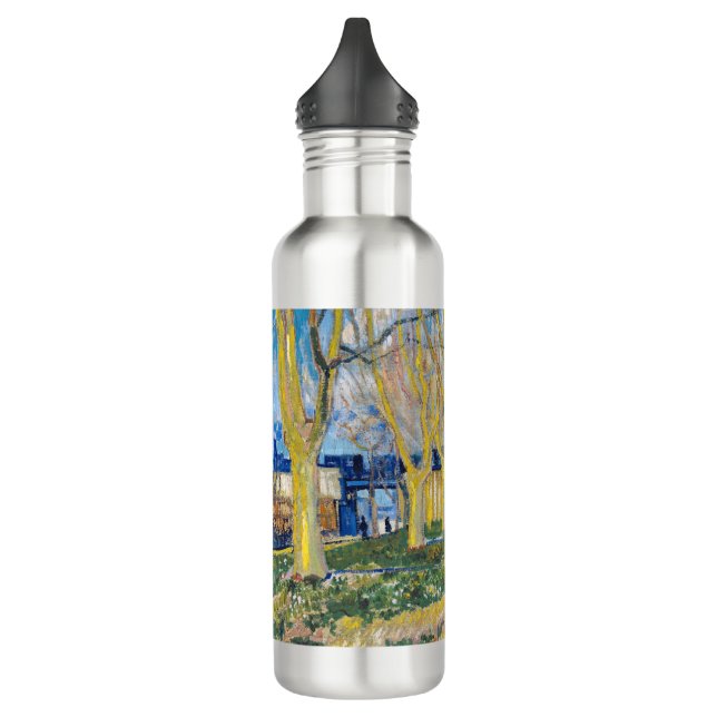 Vincent van Gogh - The Blue Train Stainless Steel Water Bottle (Left)