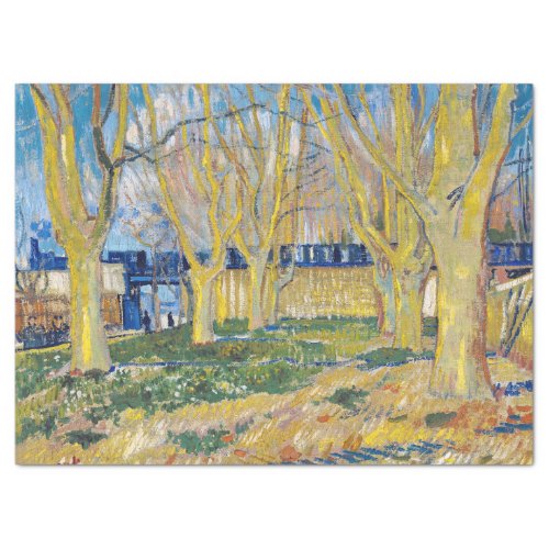 Vincent van Gogh _ The Blue Train Tissue Paper