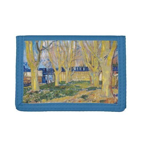 Vincent van Gogh _ The Blue Train Trifold Wallet